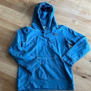 Beautiful blue embroidered Patagonia sweatshirt hoodie S